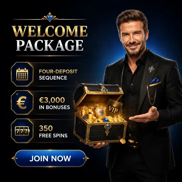 Il giocatore presenta il forziere del bonus di benvenuto al portale di registrazione Infinity